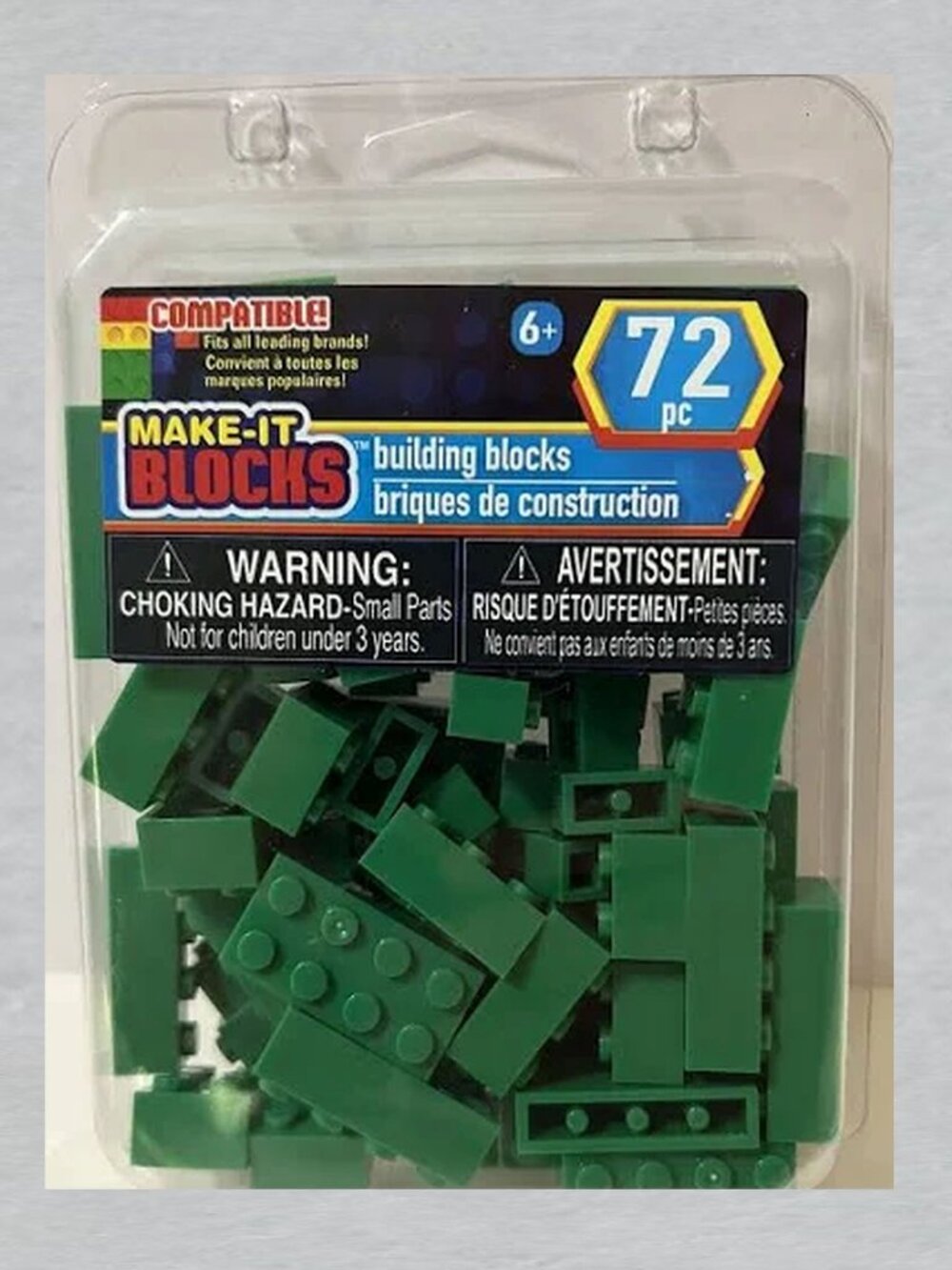 Make-It Blocks Building Blocks 60 Pieces GREEN